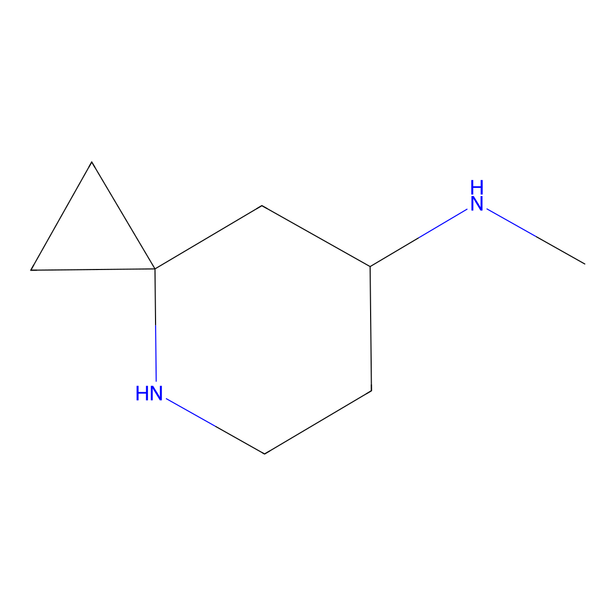 N-methyl-4-azaspiro[2.5]octan-7-amine molecular structure, CAS 2920160-59-2