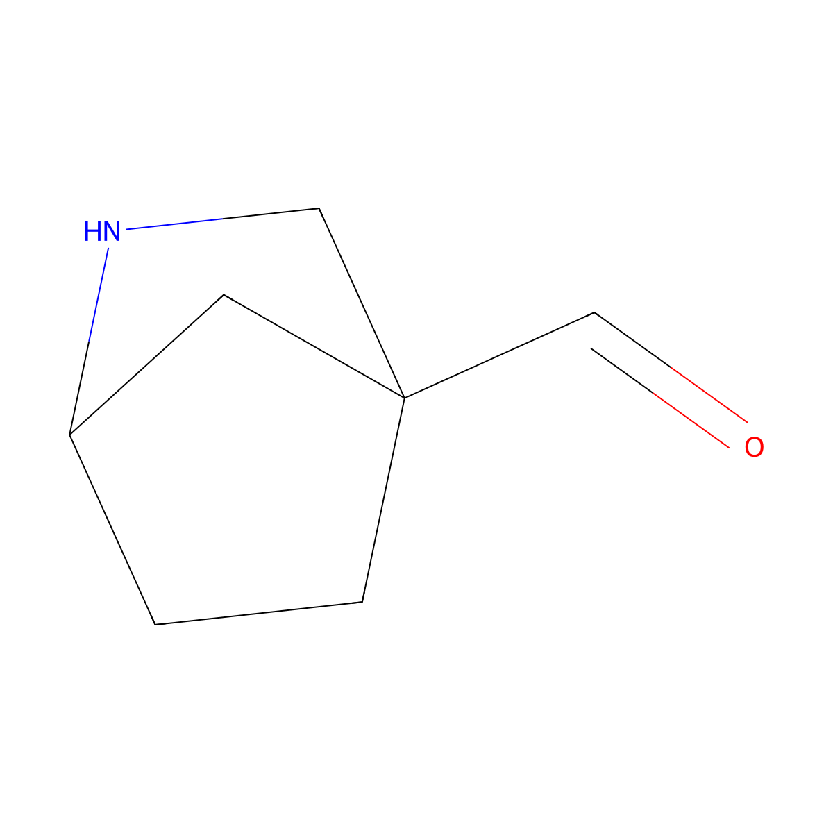 2-Azabicyclo[2.2.1]heptane-4-carbaldehyde molecular structure, CAS 2920160-67-2