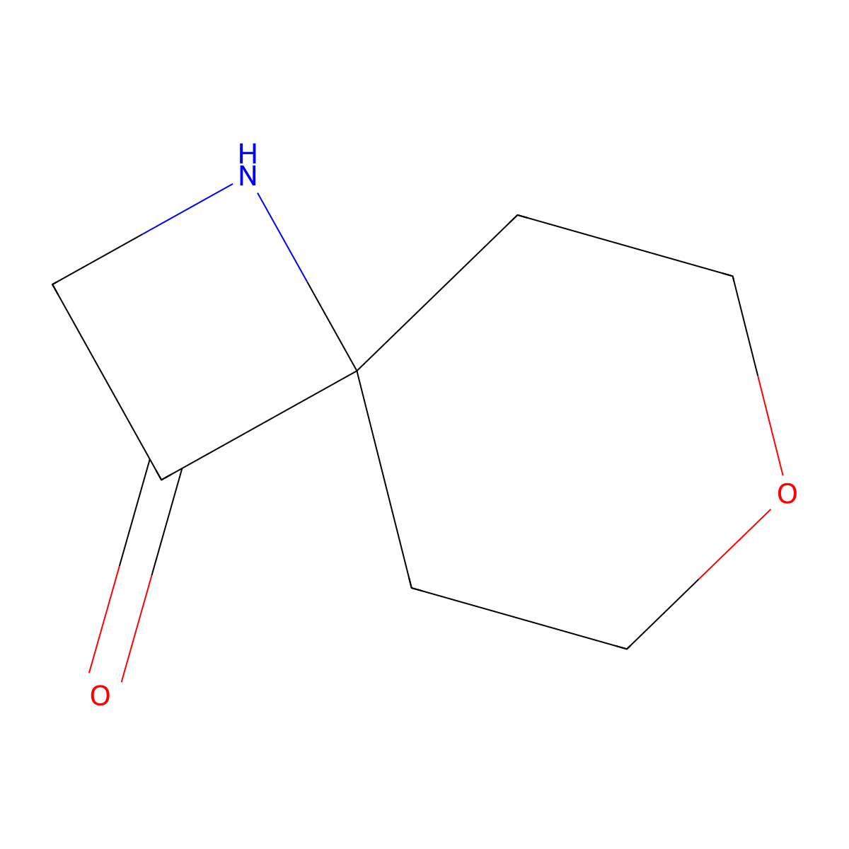 7-Oxa-1-azaspiro[3.5]nonan-3-one molecular structure, CAS 2920161-70-0