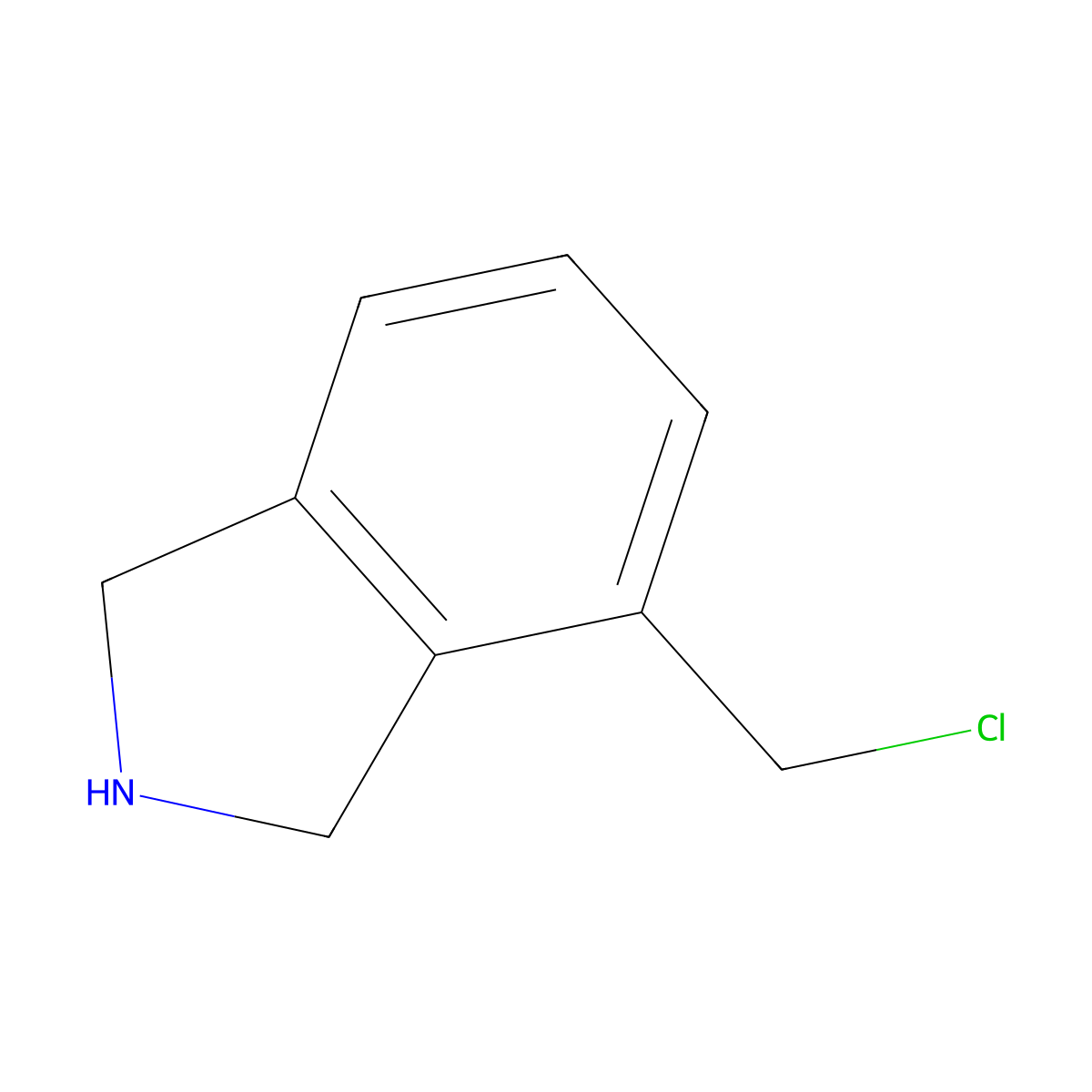 4-(chloromethyl)-2,3-dihydro-1H-isoindole molecular structure, CAS 2920162-02-1