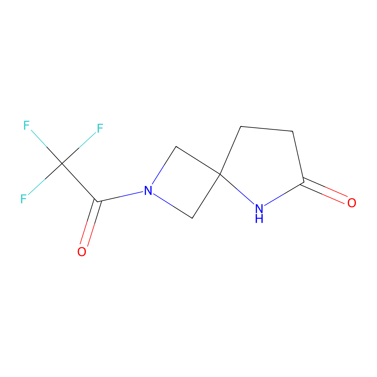 2-(2,2,2-Trifluoroacetyl)-2,5-diazaspiro[3.4]octan-6-one molecular structure, CAS 2920162-07-6