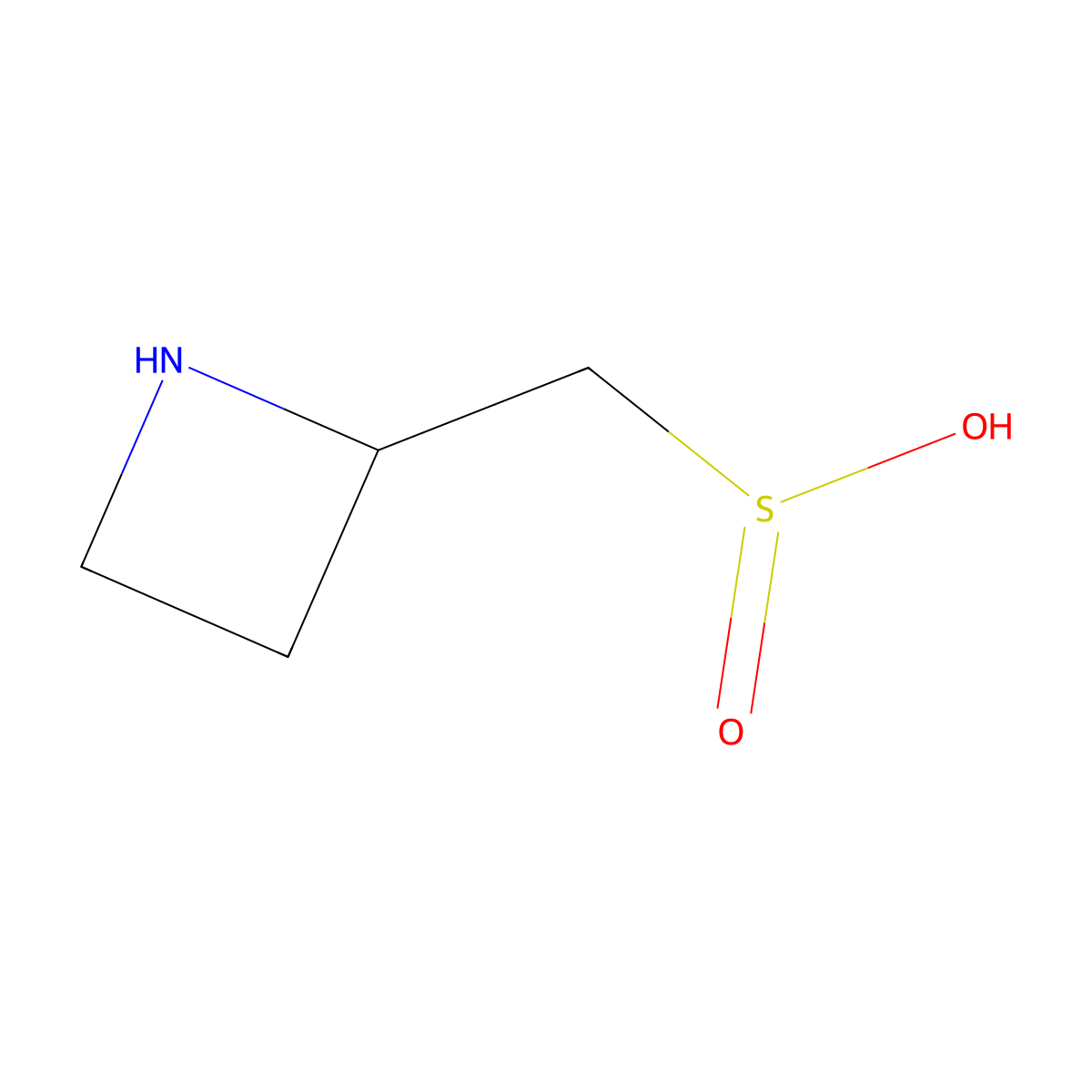 (Azetidin-2-yl)methanesulfinic acid molecular structure, CAS 2920162-21-4