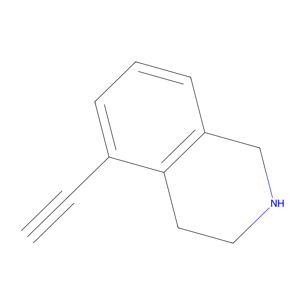 5-Ethynyl-1,2,3,4-tetrahydroisoquinoline molecular structure, CAS 2920162-31-6