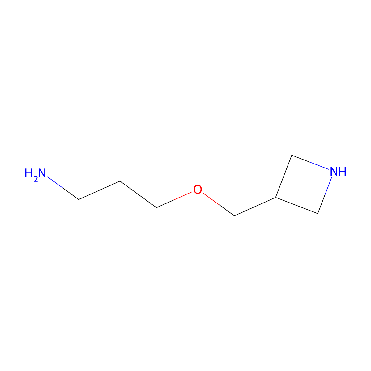 3-[(Azetidin-3-yl)methoxy]propan-1-amine molecular structure, CAS 2920162-65-6