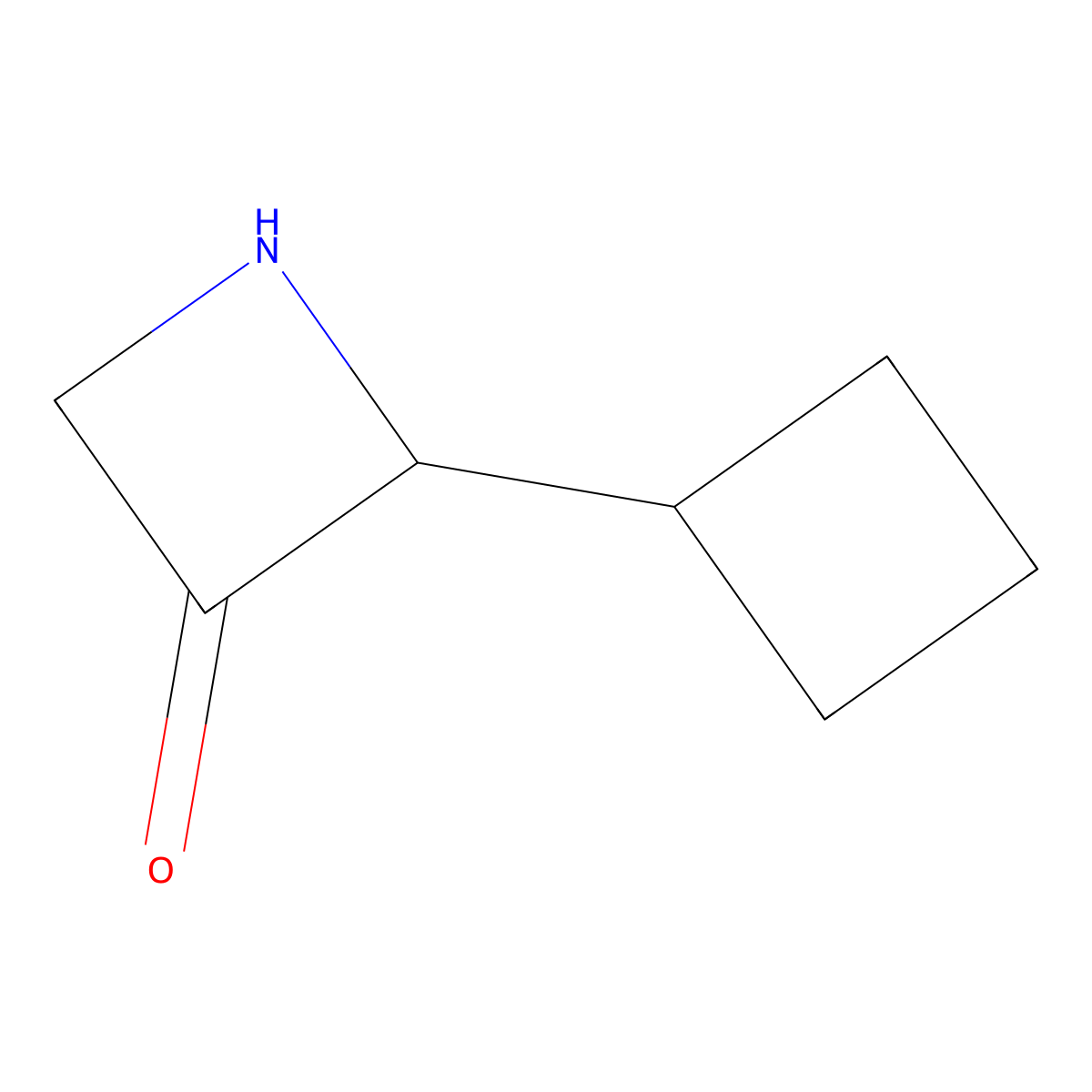 2-Cyclobutylazetidin-3-one molecular structure, CAS 2920162-68-9