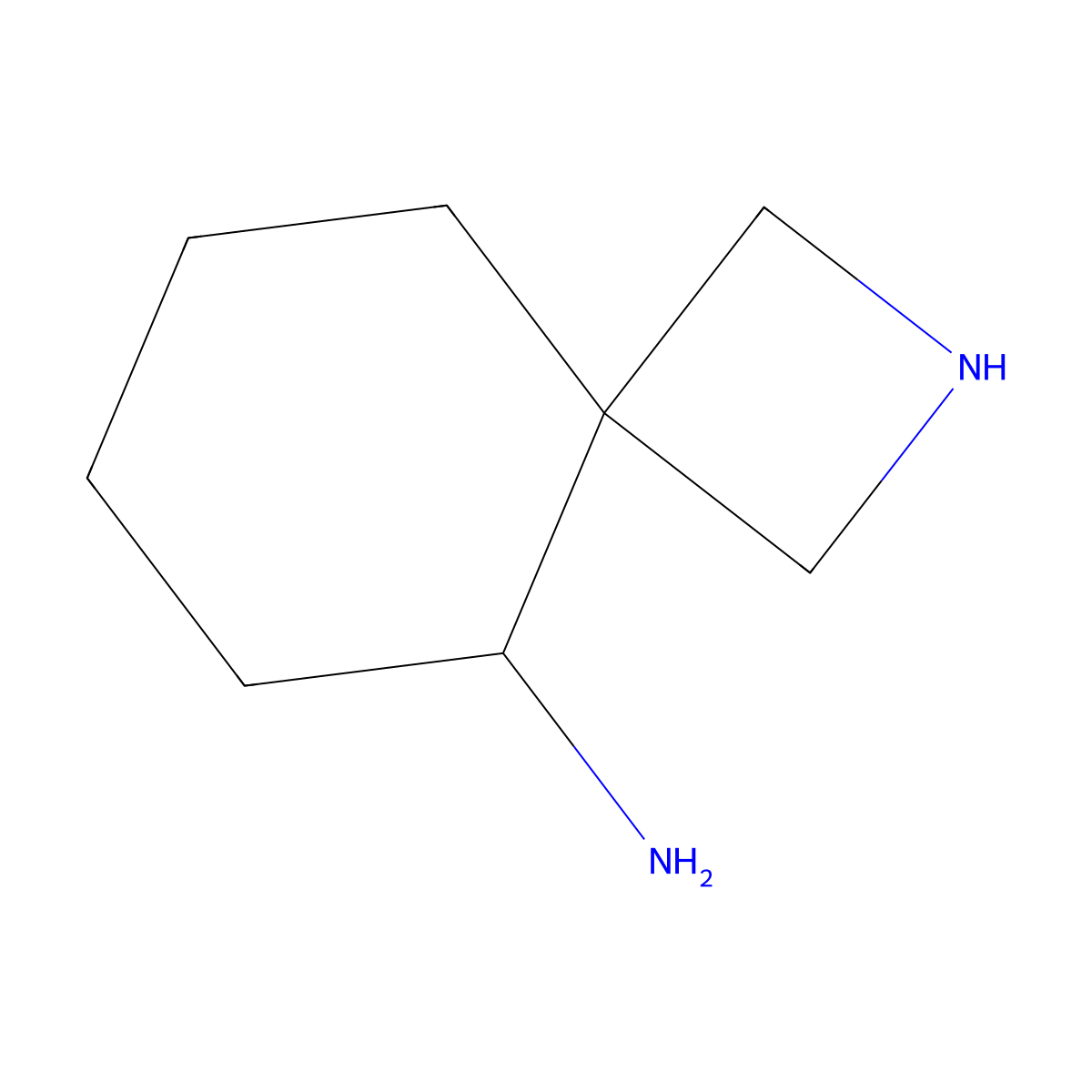 2-Azaspiro[3.5]nonan-5-amine molecular structure, CAS 2920162-71-4