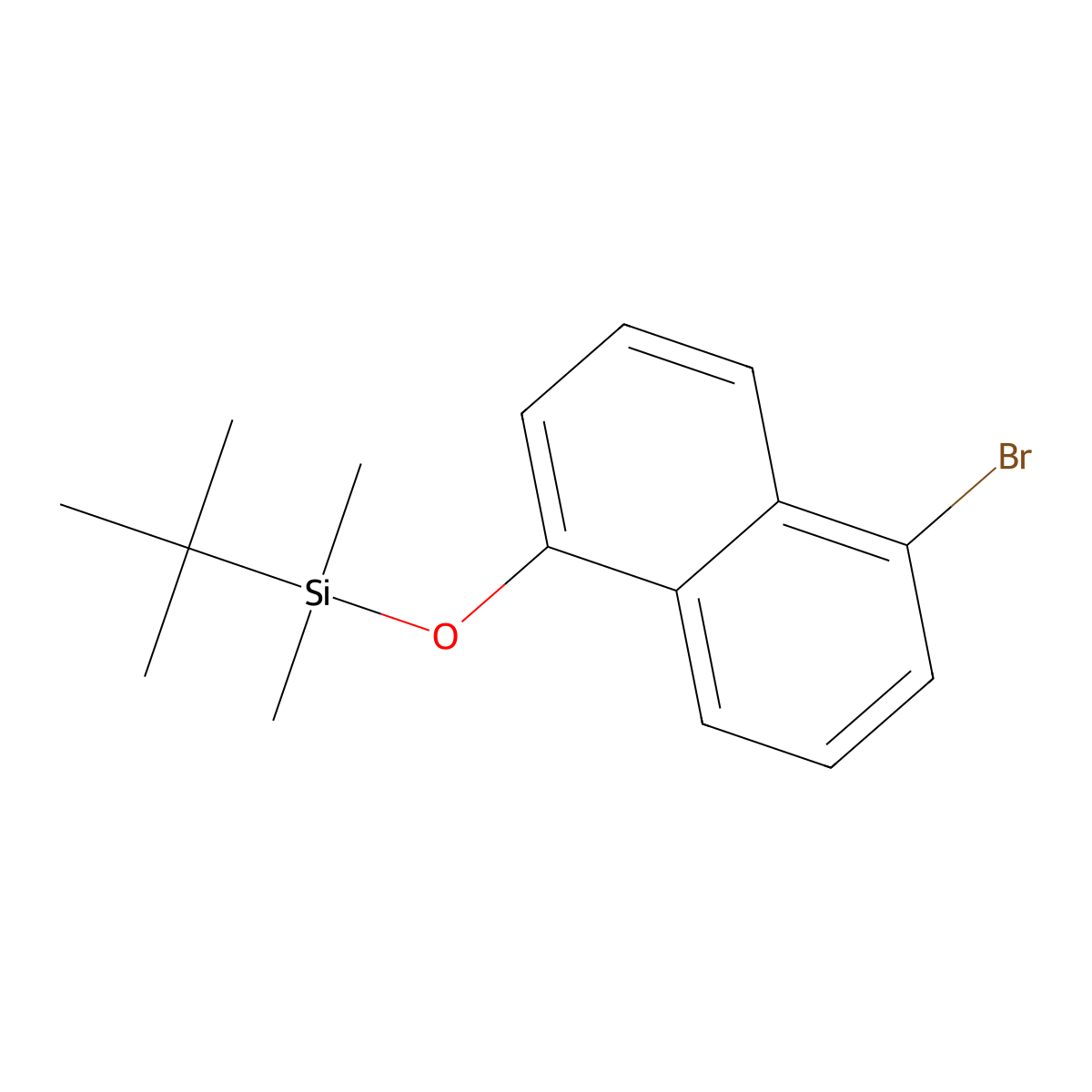 [(5-Bromonaphthalen-1-yl)oxy](tert-butyl)dimethylsilane molecular structure, CAS 2920162-73-6