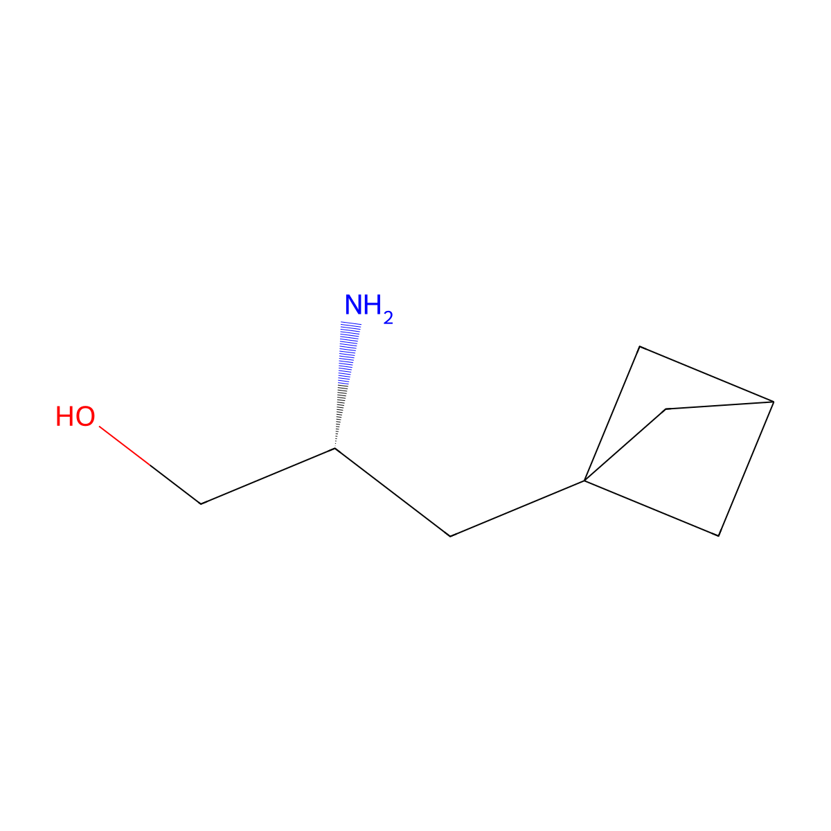 (2R)-2-amino-3-(1-bicyclo[1.1.1]pentanyl)propan-1-ol molecular structure, CAS 2920178-84-1