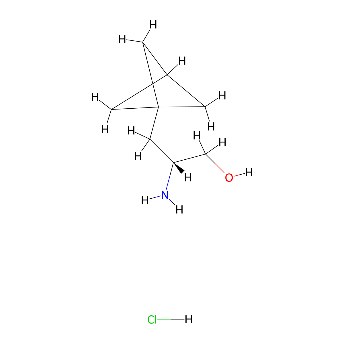 (2R)-2-Amino-3-(1-bicyclo[1.1.1]pentanyl)propan-1-OL hydrochloride molecular structure, CAS 2920179-12-8