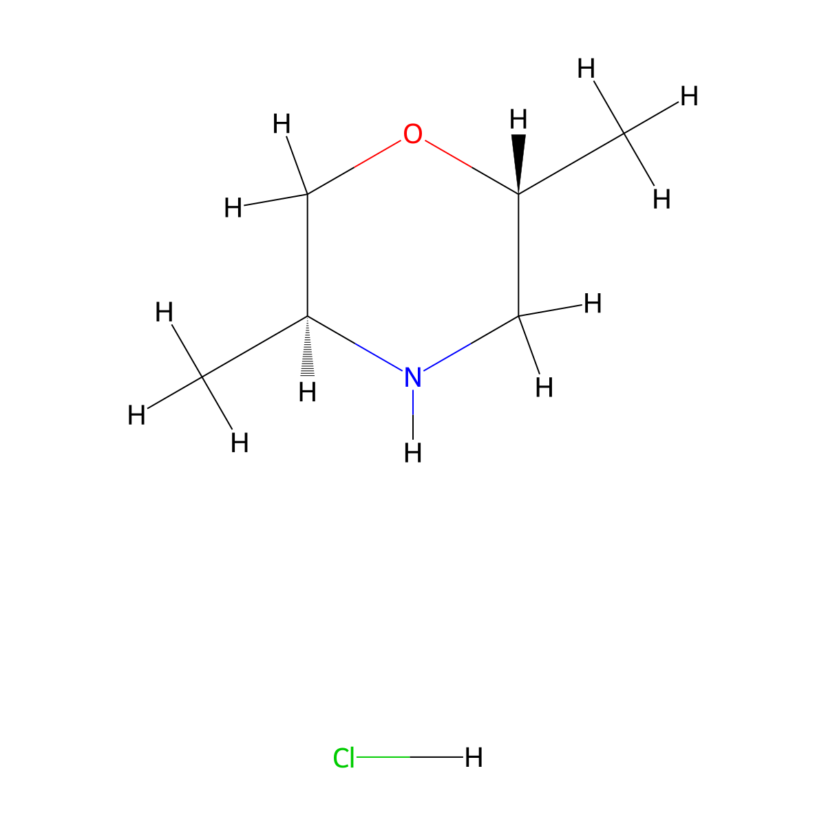 (2R,5S)-2,5-Dimethylmorpholine hydrochloride molecular structure, CAS 2920179-53-7
