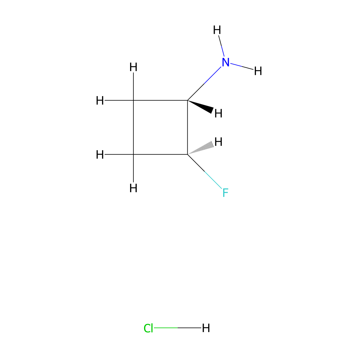 (1S,2S)-2-Fluorocyclobutanamine Hydrochloride molecular structure, CAS 2920187-31-9