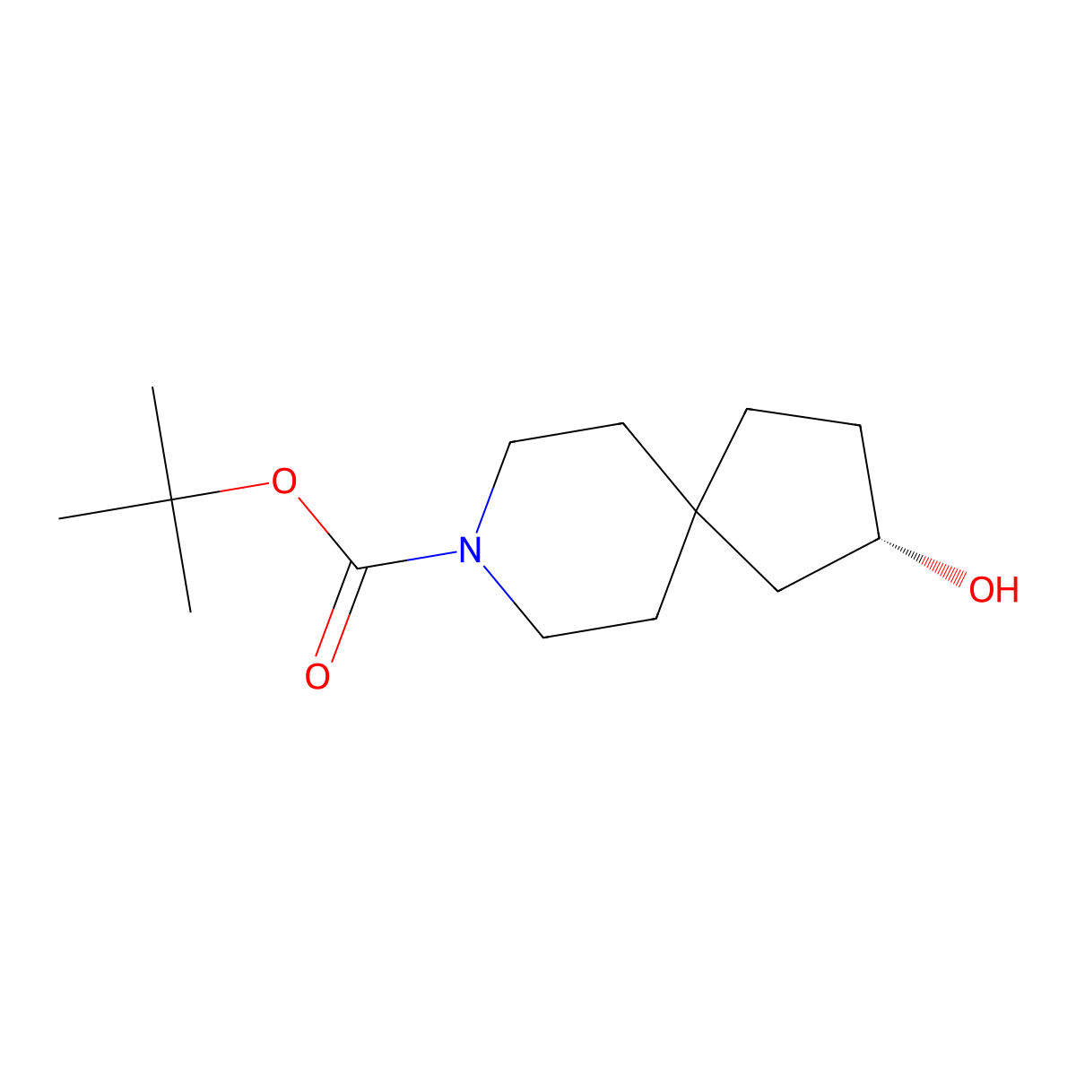 tert-Butyl (S)-2-hydroxy-8-azaspiro[4.5]decane-8-carboxylate molecular structure, CAS 2920187-42-2