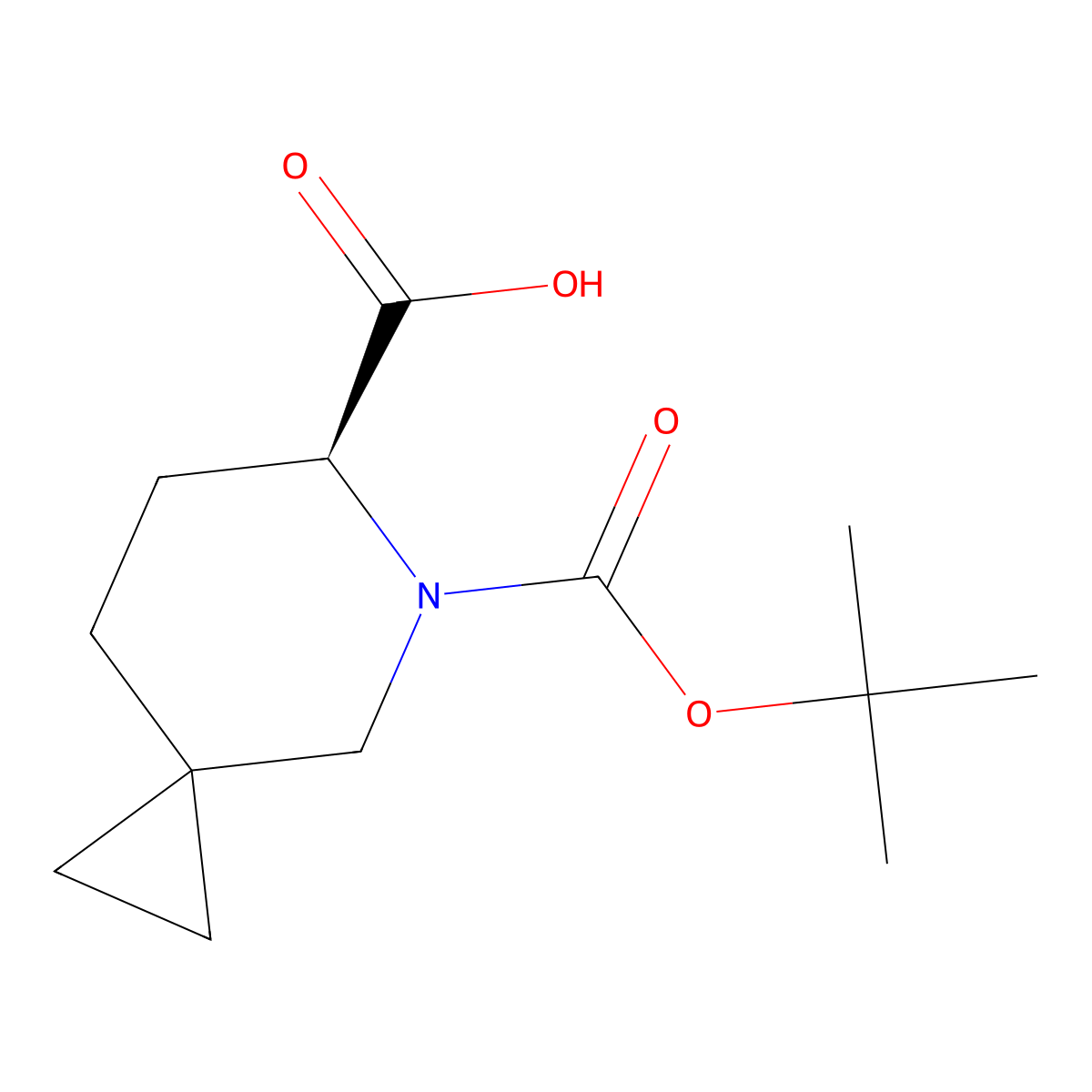 (6S)-5-Tert-butoxycarbonyl-5-azaspiro[2.5]octane-6-carboxylic acid molecular structure, CAS 2920197-96-0
