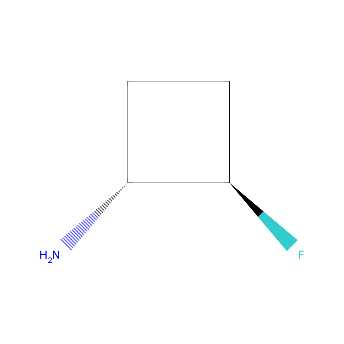 (1R,2R)-2-Fluorocyclobutan-1-amine molecular structure, CAS 2920198-19-0