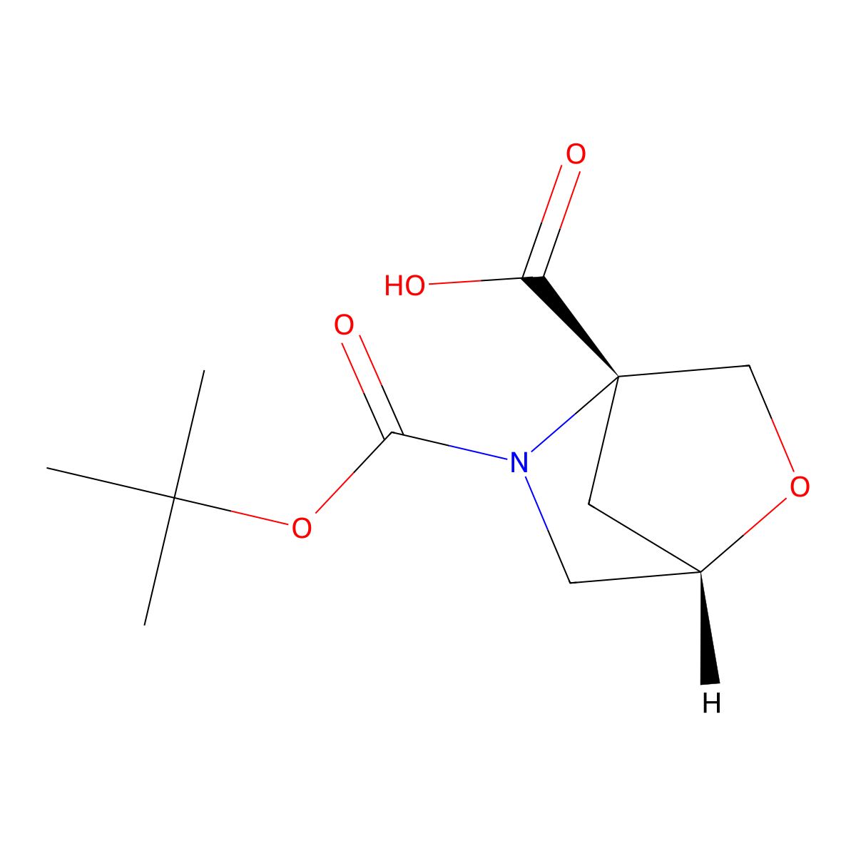 (1S,4S)-5-(tert-Butoxycarbonyl)-2-oxa-5-azabicyclo[2.2.1]heptane-4-carboxylic acid molecular structure, CAS 2920198-60-1