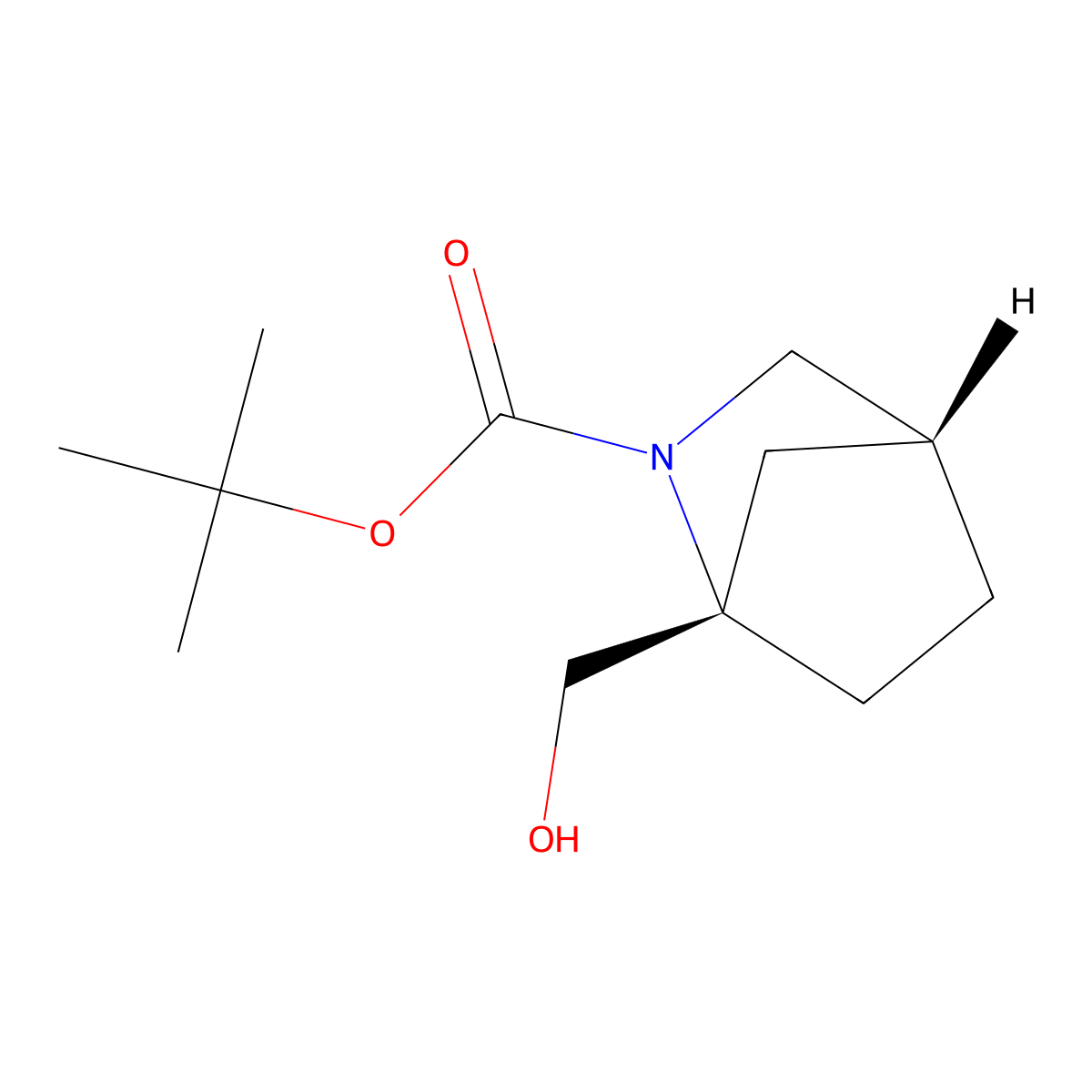 tert-butyl (1S,4R)-1-(hydroxymethyl)-2-azabicyclo[2.2.1]heptane-2-carboxylate molecular structure, CAS 2920206-49-9