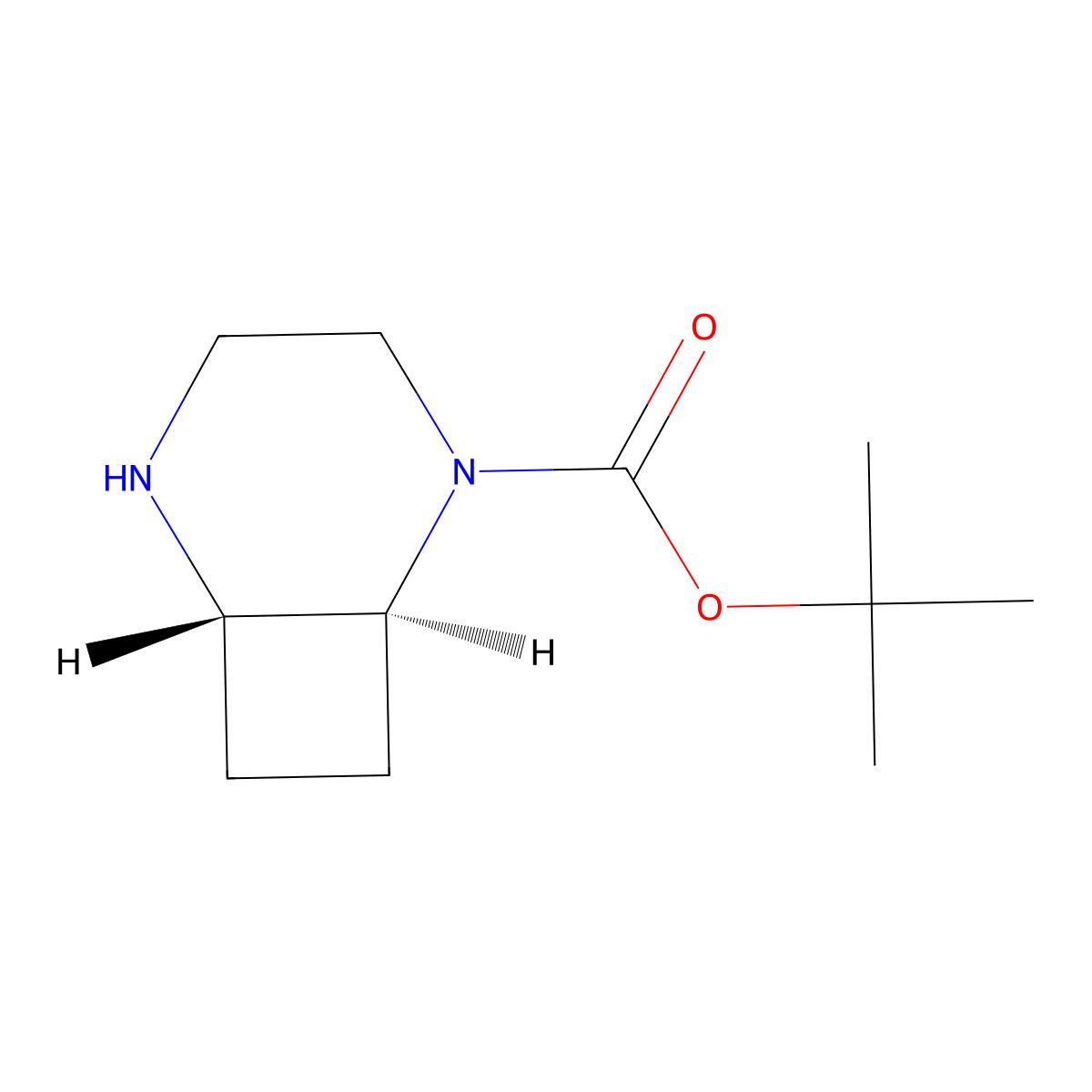 Tert-butyl (1S,6S)-2,5-diazabicyclo[4.2.0]octane-2-carboxylate molecular structure, CAS 2920219-11-8