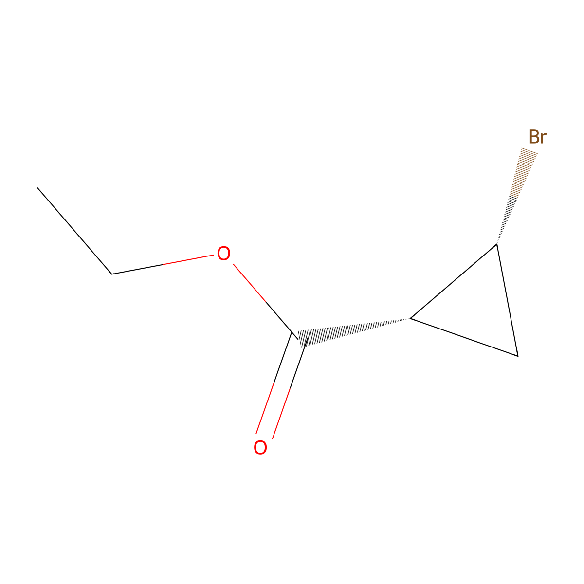 Ethyl (1R,2R)-2-bromocyclopropane-1-carboxylate molecular structure, CAS 2920219-68-5