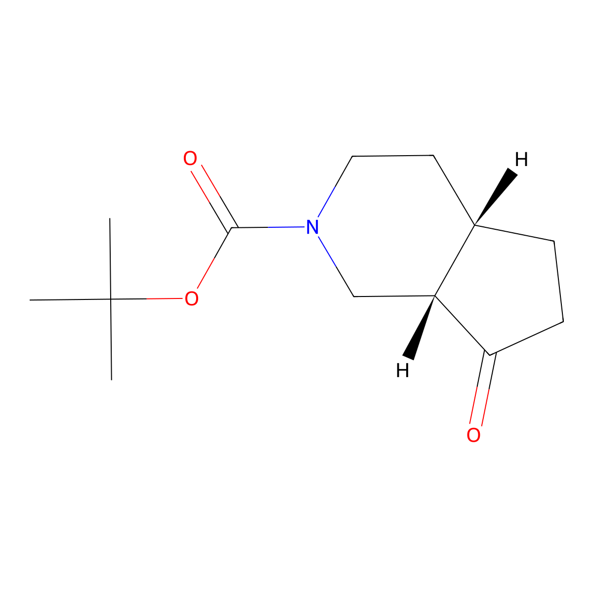 tert-butyl (4aS,7aS)-7-oxo-3,4,4a,5,6,7a-hexahydro-1H-cyclopenta[c]pyridine-2-carboxylate molecular structure, CAS 2920231-88-3
