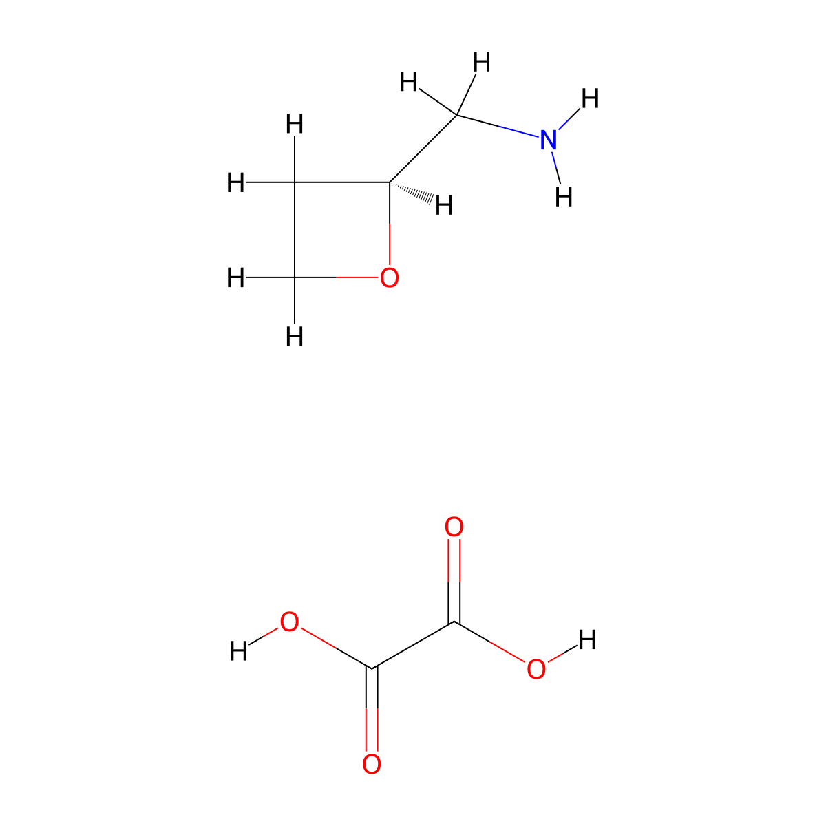 (S)-oxetan-2-ylmethanamine Oxalic acid salt molecular structure, CAS 2920231-89-4