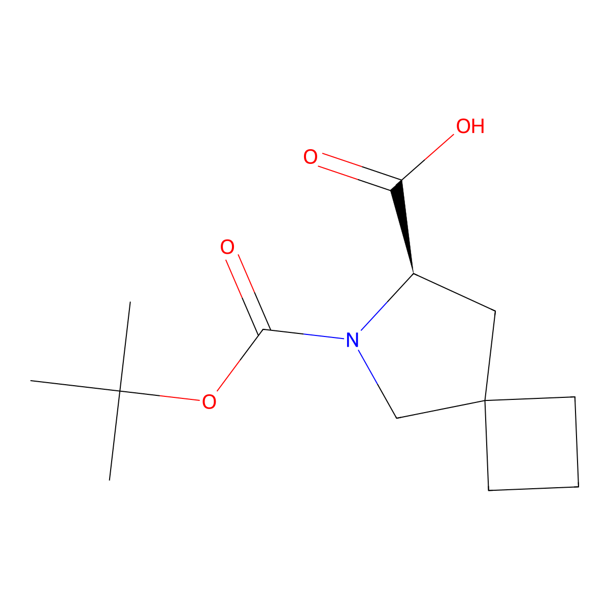 (R)-6-Boc-6-azaspiro[3.4]octane-7-carboxylic Acid molecular structure, CAS 2920233-60-7