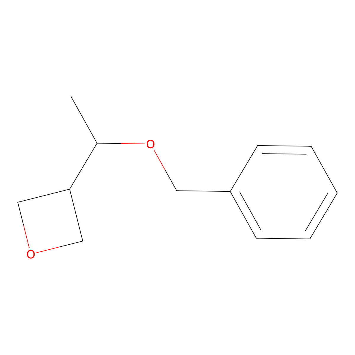 3-(1-Benzyloxyethyl)oxetane molecular structure, CAS 2920389-60-0