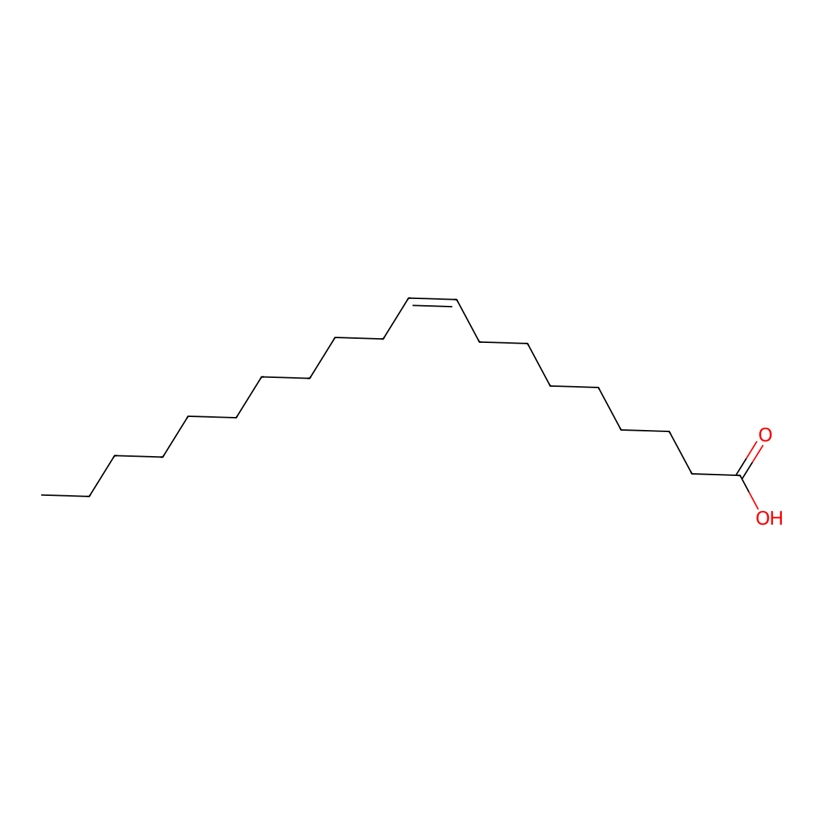 Gadoleic Acid molecular structure, CAS 29204-02-2