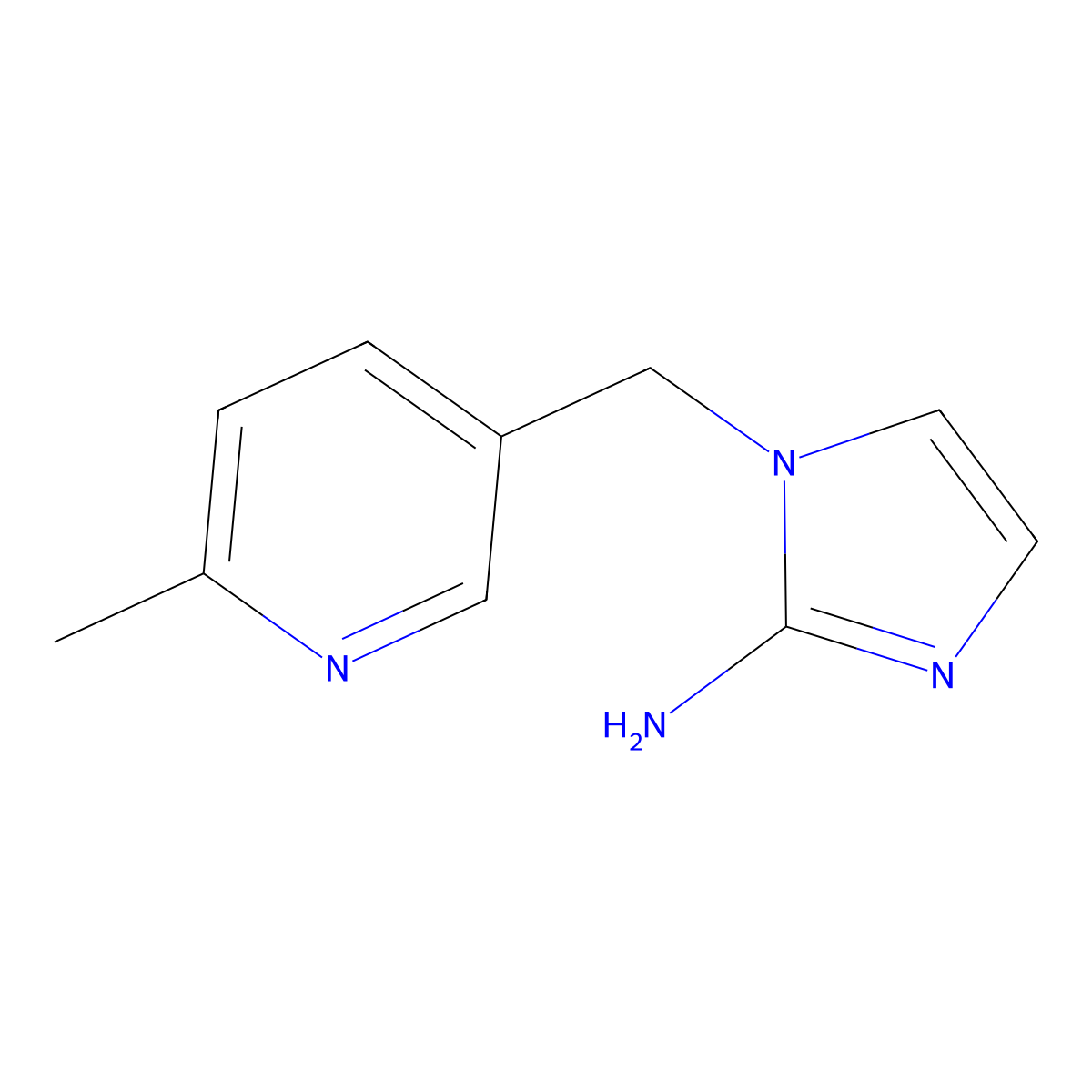 1-[(6-Methylpyridin-3-YL)methyl]-1H-imidazol-2-amine molecular structure, CAS 292040-78-9