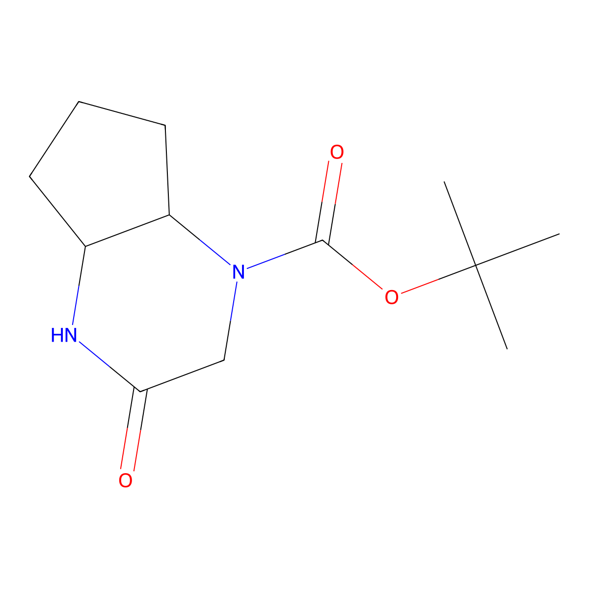 tert-butyl 3-oxo-4,4a,5,6,7,7a-hexahydro-2H-cyclopenta[b]pyrazine-1-carboxylate molecular structure, CAS 2920400-73-1