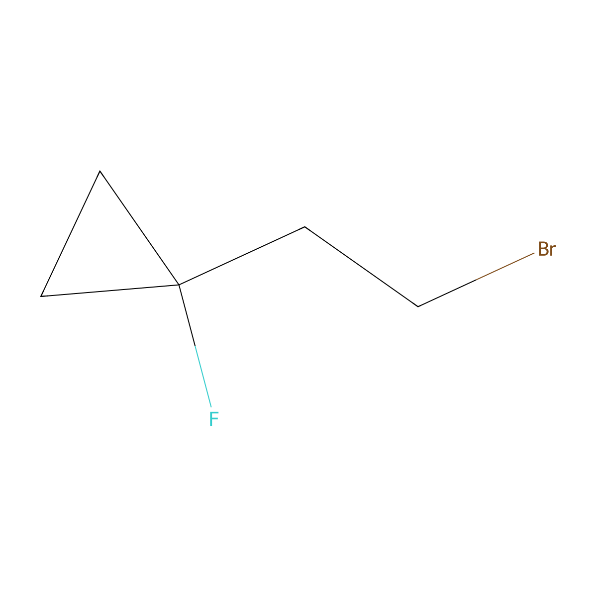 1-(2-Bromoethyl)-1-fluorocyclopropane molecular structure, CAS 2920401-35-8