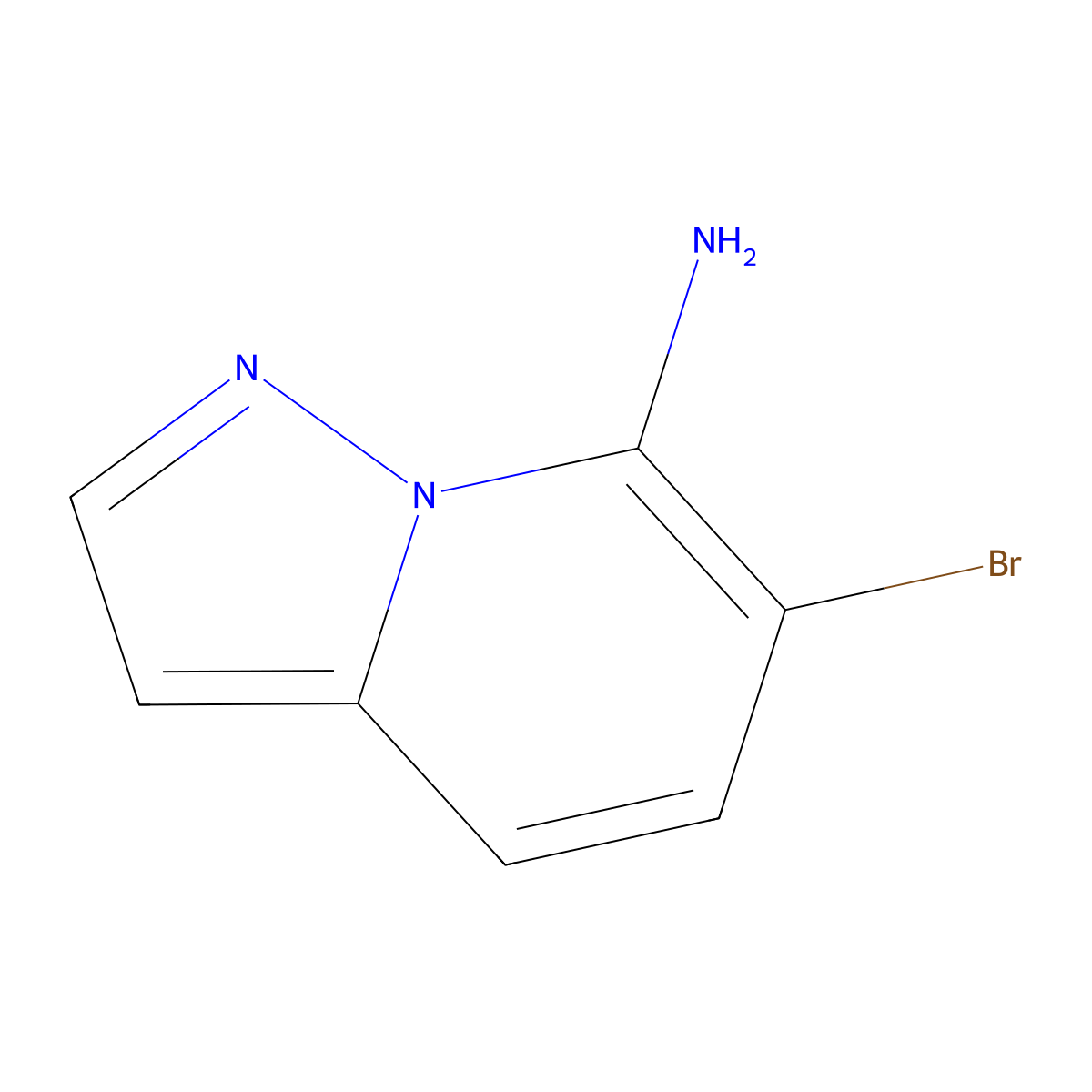 6-Bromopyrazolo[1,5-a]pyridin-7-amine molecular structure, CAS 2920401-36-9