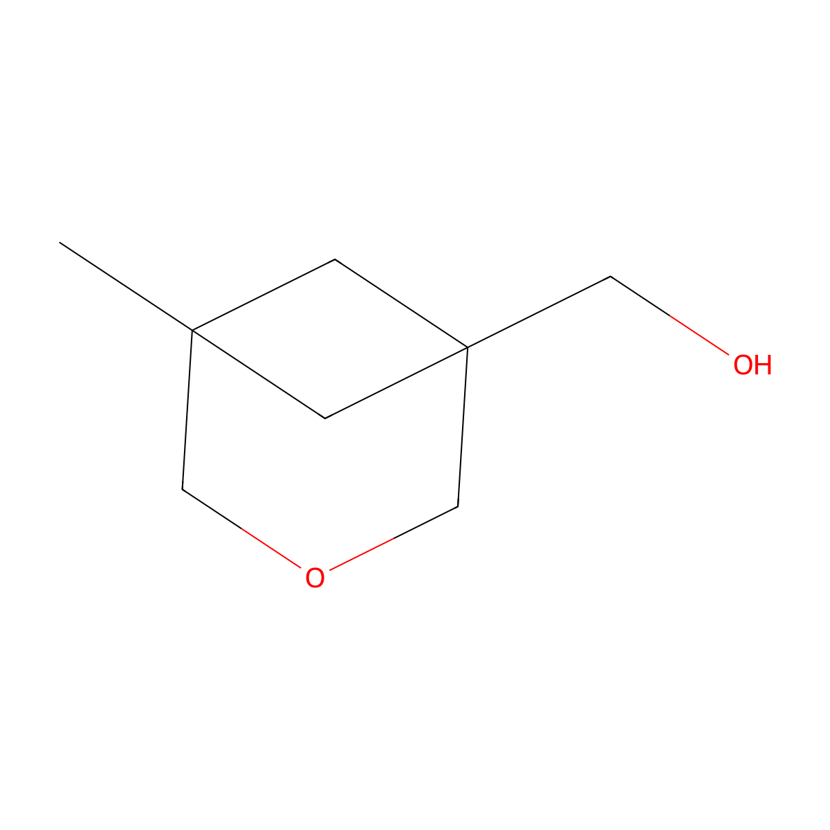 (5-Methyl-3-oxabicyclo[3.1.1]heptan-1-yl)methanol molecular structure, CAS 2920401-68-7