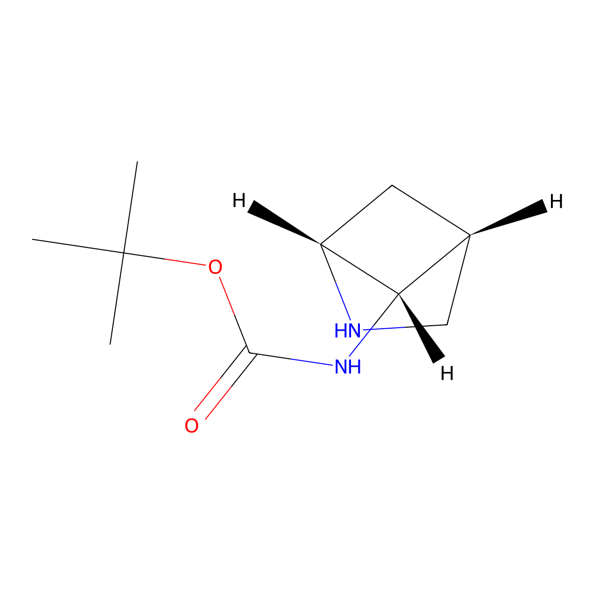tert-butyl N-[(1R,4R,5S)-2-azabicyclo[2.1.1]hexan-5-yl]carbamate molecular structure, CAS 2920402-00-0