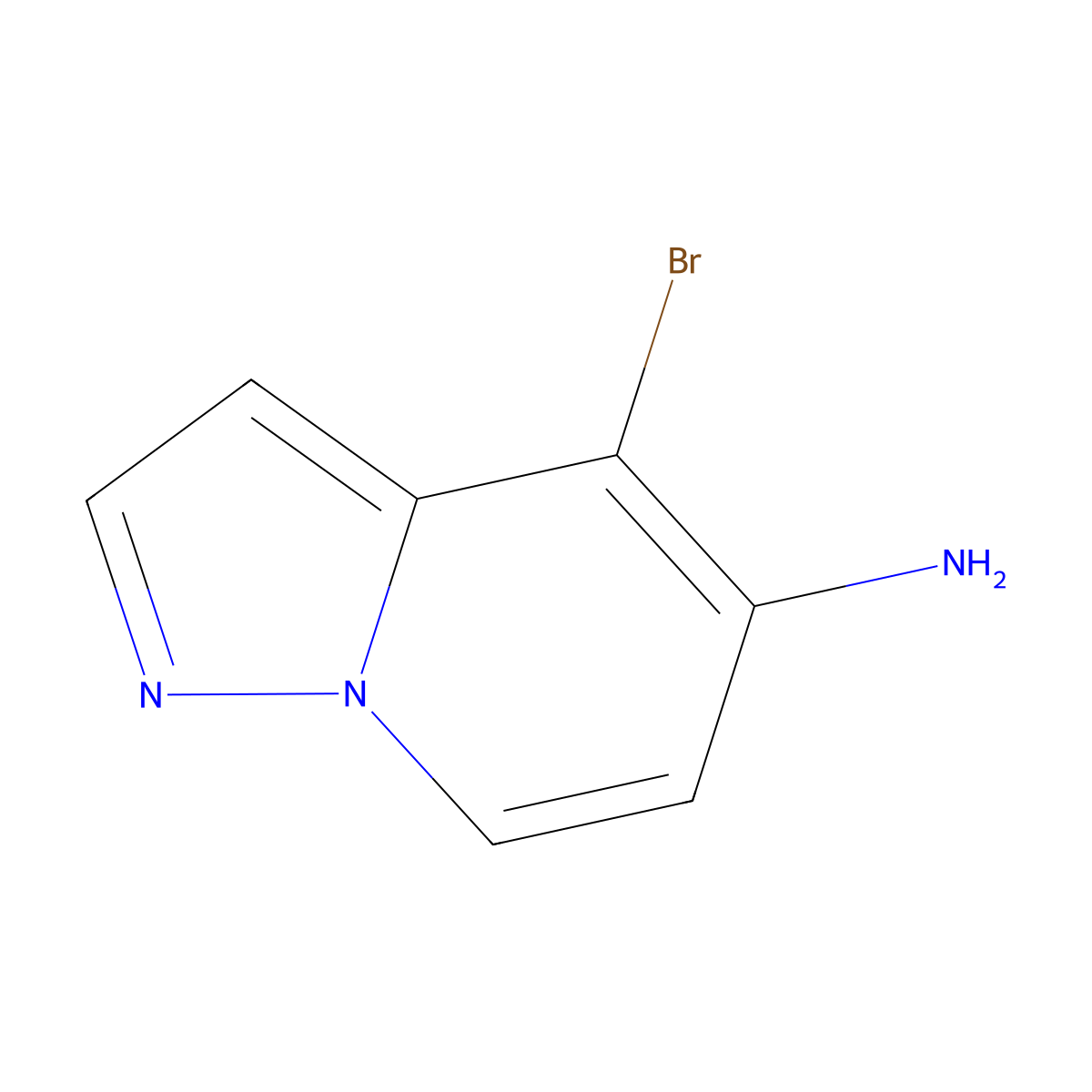 4-Bromopyrazolo[1,5-a]pyridin-5-amine molecular structure, CAS 2920404-90-4