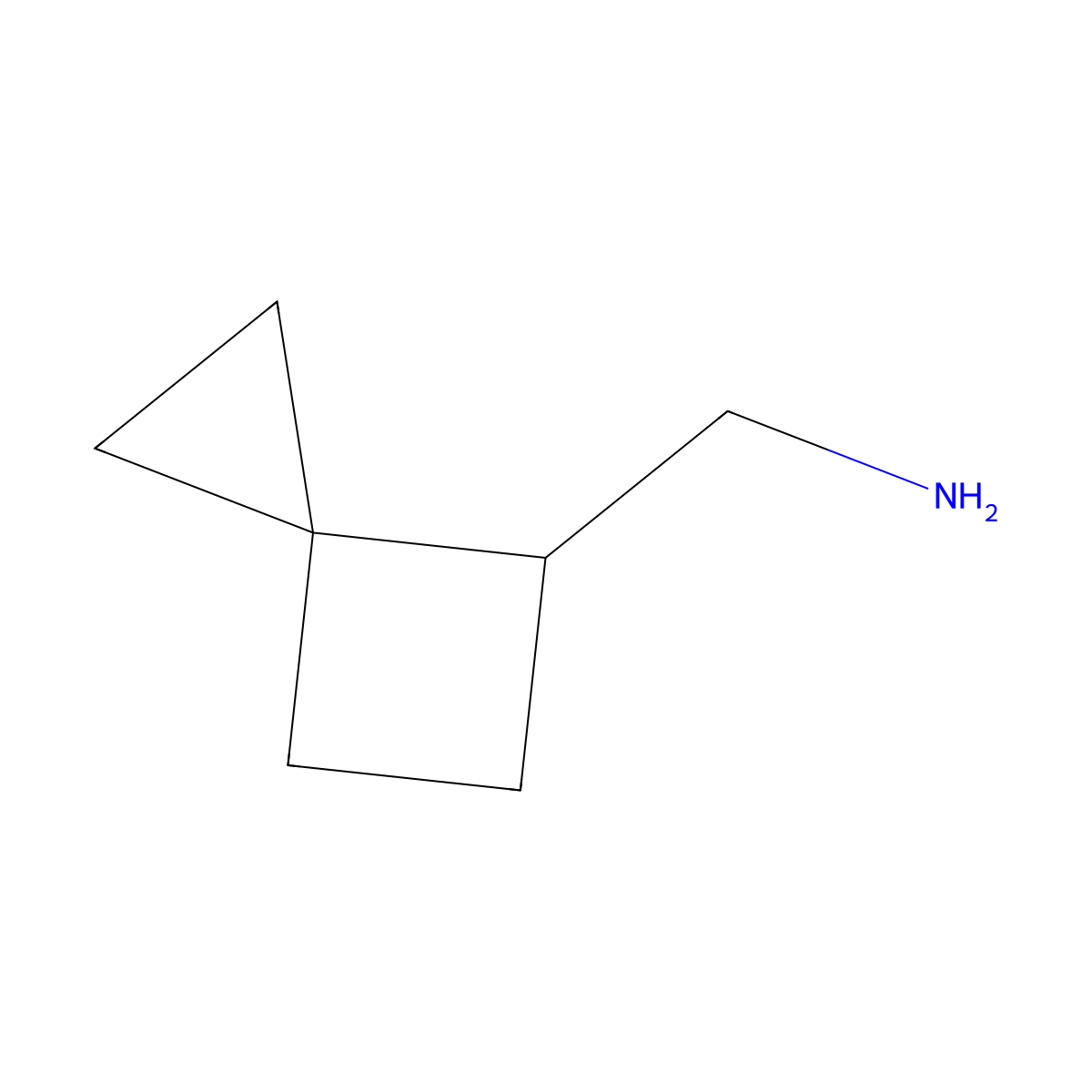 Spiro[2.3]hexan-4-ylmethanamine molecular structure, CAS 2920406-84-2