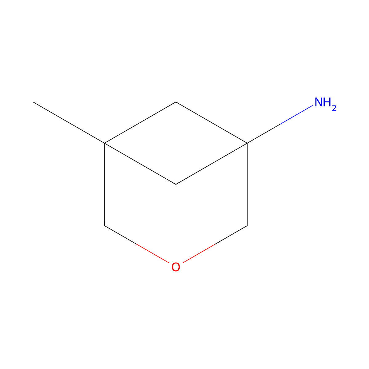 5-Methyl-3-oxabicyclo[3.1.1]heptan-1-amine molecular structure, CAS 2920407-02-7