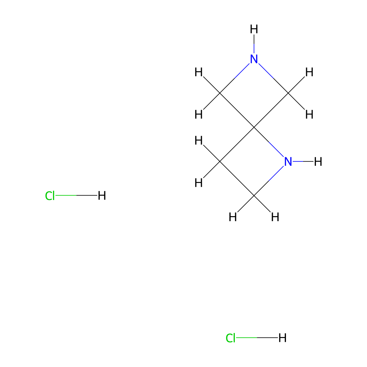 1,6-Diazaspiro[3.3]heptane Dihydrochloride molecular structure, CAS 2920408-02-0