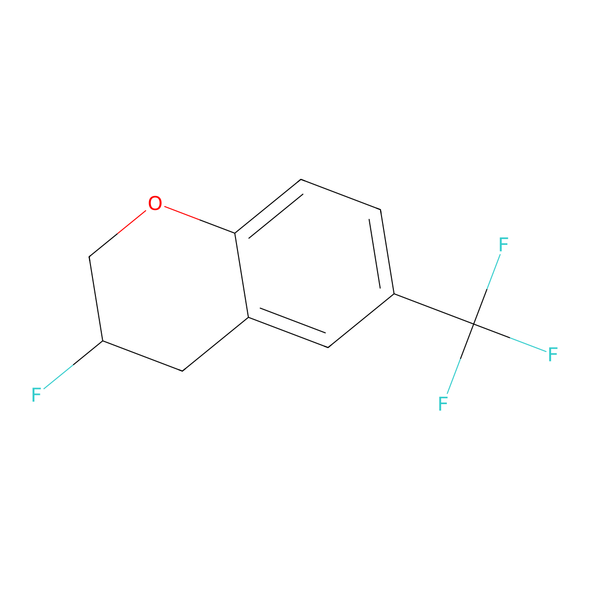 3-Fluoro-6-(trifluoromethyl)chromane molecular structure, CAS 2920414-44-2