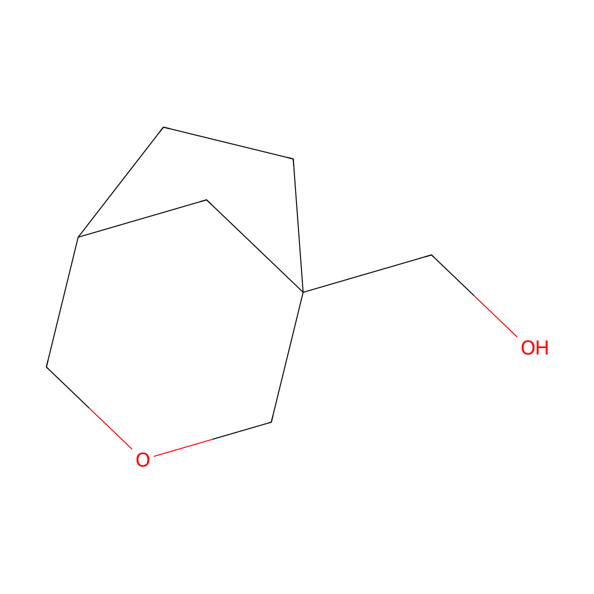 3-Oxabicyclo[3.2.1]octan-1-ylmethanol molecular structure, CAS 2920415-55-8