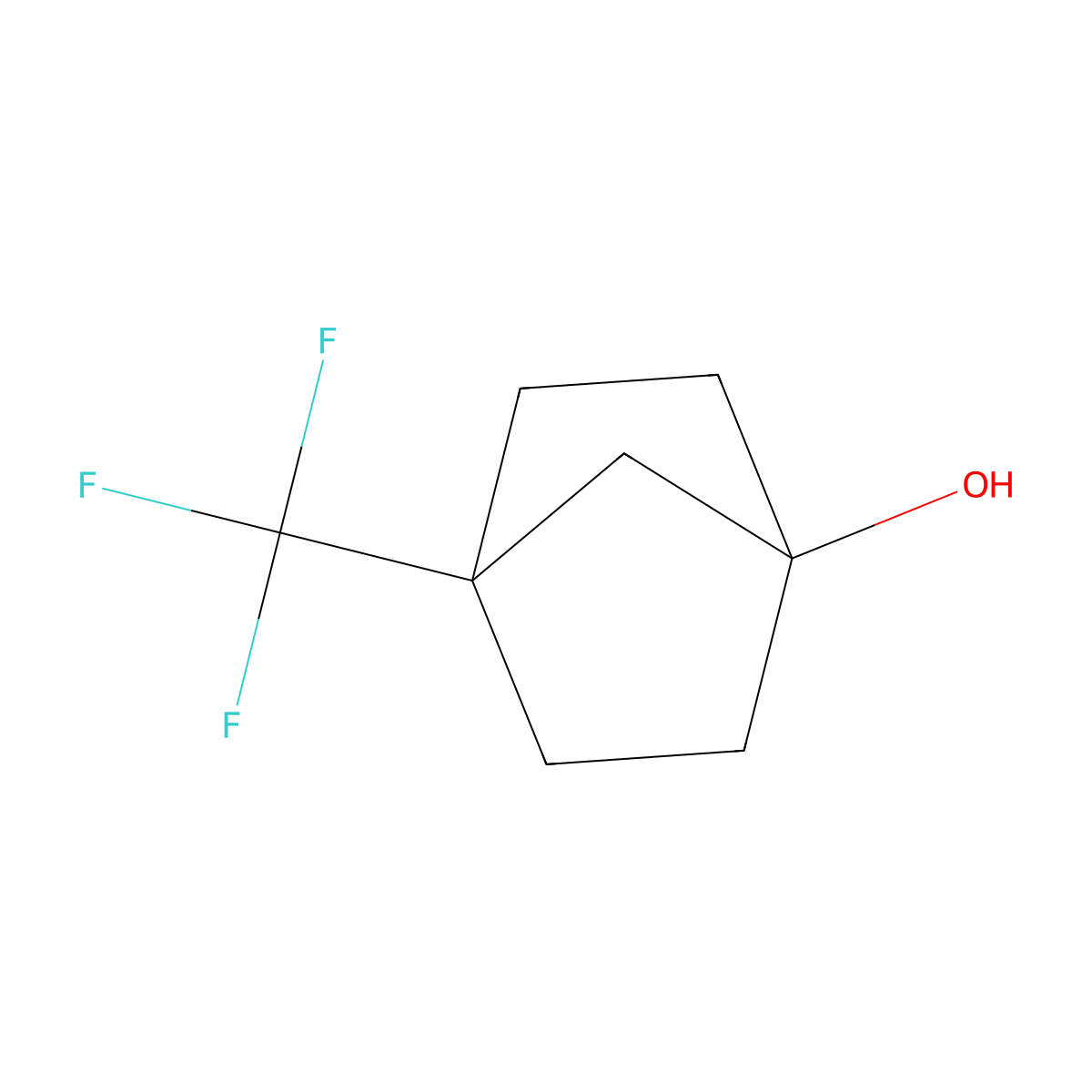 4-(Trifluoromethyl)norbornan-1-OL molecular structure, CAS 2920416-03-9