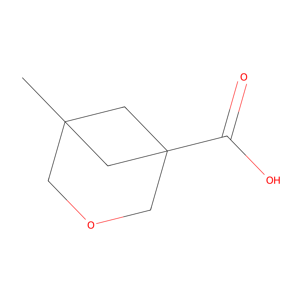 5-Methyl-3-oxabicyclo[3.1.1]heptane-1-carboxylic acid molecular structure, CAS 2920416-20-0