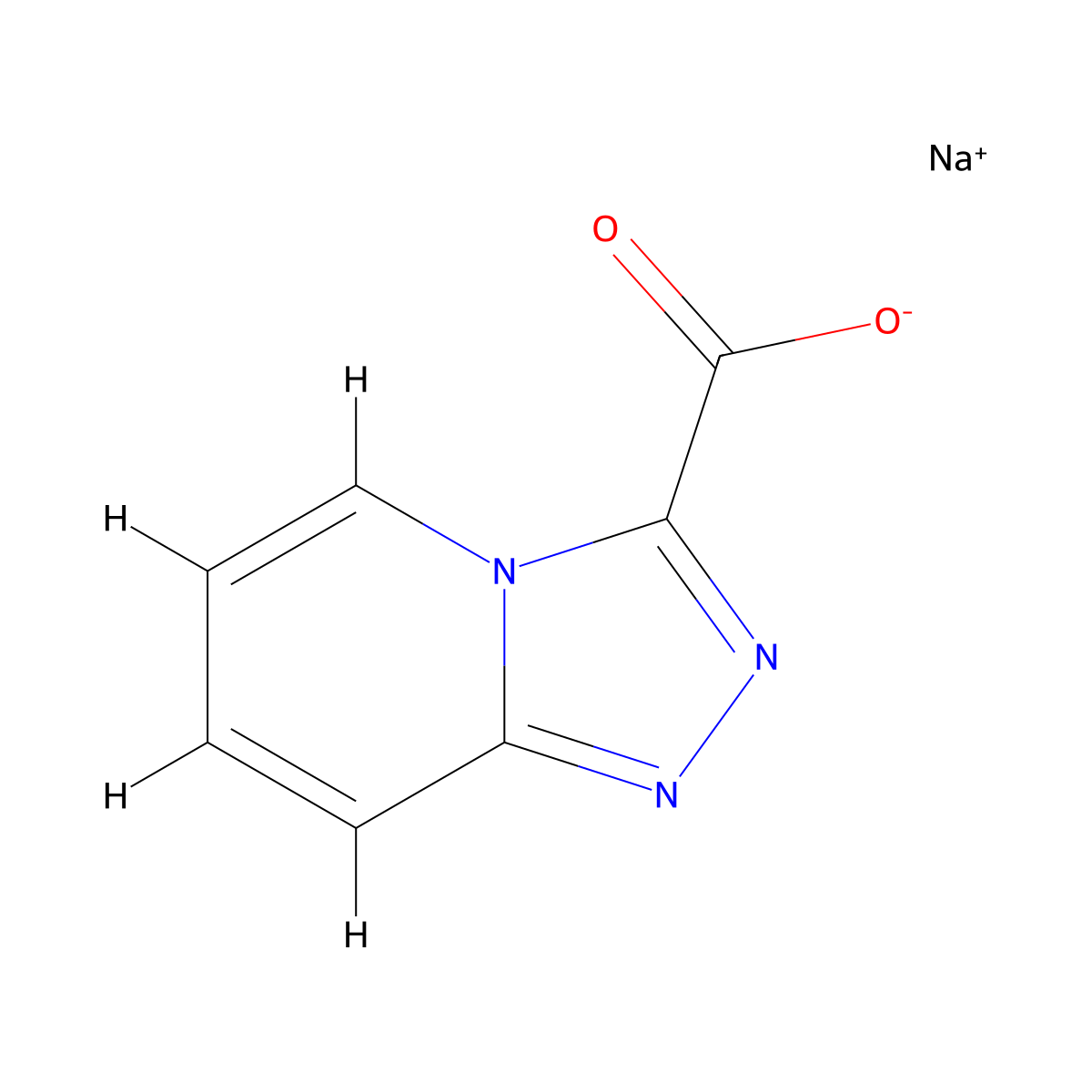 Sodium [1,2,4]triazolo[4,3-a]pyridine-3-carboxylate molecular structure, CAS 2920427-62-7