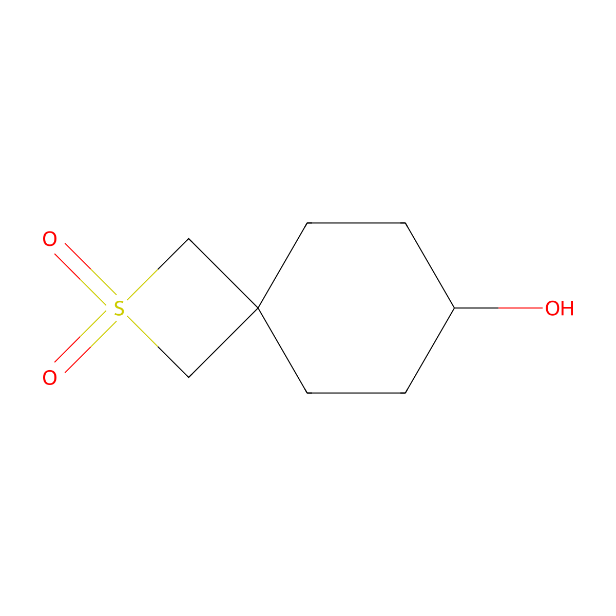 7-Hydroxy-2lambda6-thiaspiro[3.5]nonane-2,2-dione molecular structure, CAS 2920428-00-6