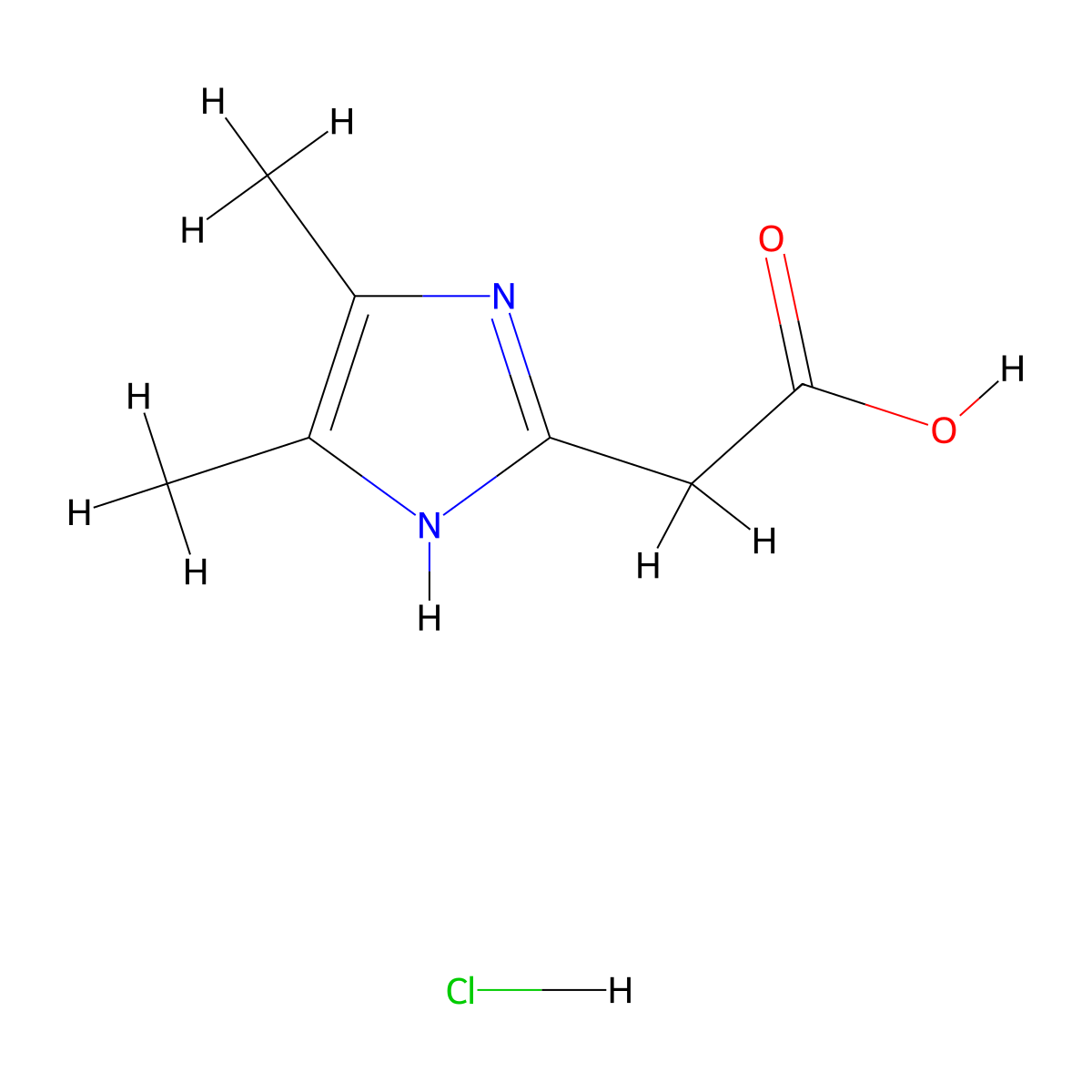 2-(4,5-Dimethyl-1H-imidazol-2-yl)acetic acid hydrochloride molecular structure, CAS 2920436-50-4
