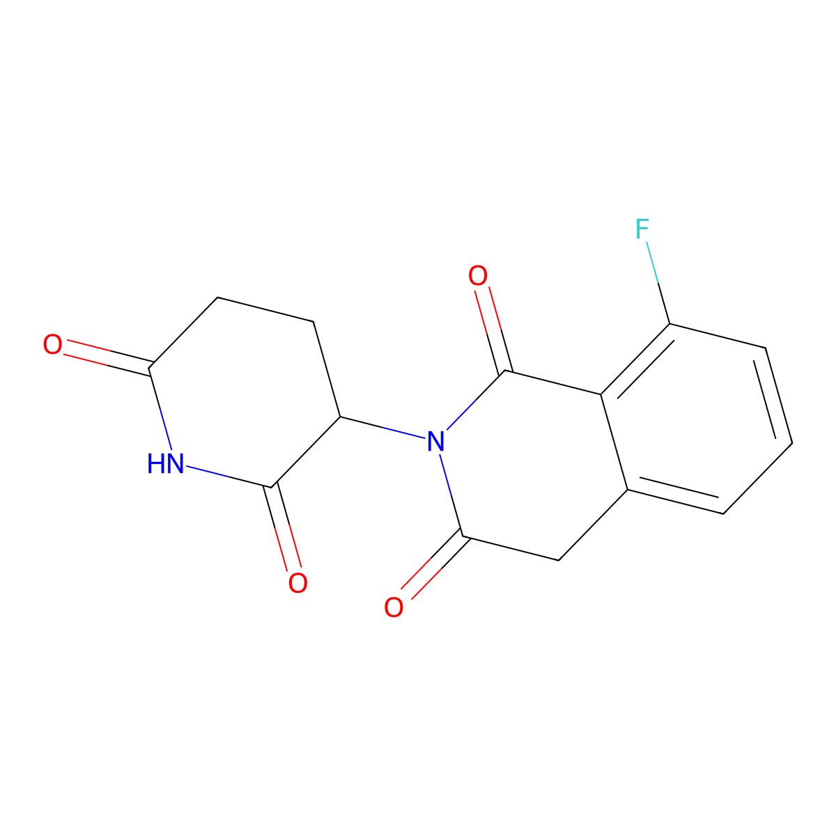 2-(2,6-Dioxopiperidin-3-yl)-8-fluoro-1,2,3,4-tetrahydroisoquinoline-1,3-dione molecular structure, CAS 2920500-78-1