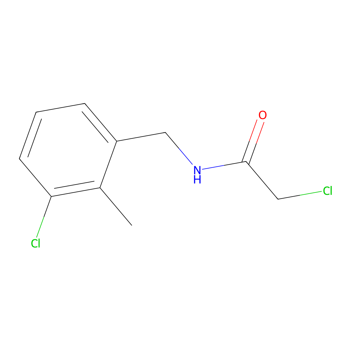 2-Chloro-N-(3-chloro-2-methylbenzyl)acetamide molecular structure, CAS 2920508-44-5