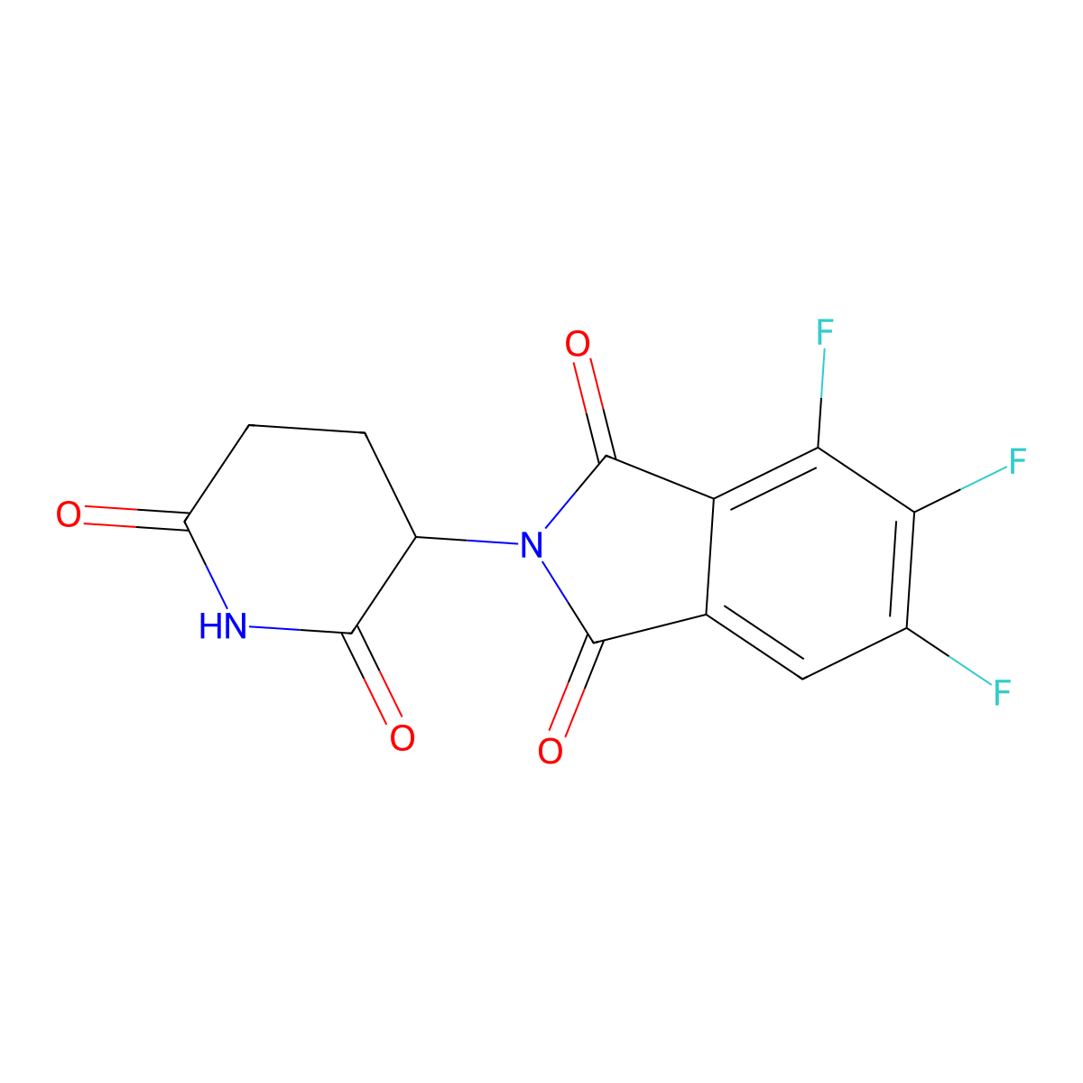 2-(2,6-dioxopiperidin-3-yl)-4,5,6-trifluoro-2,3-dihydro-1H-isoindole-1,3-dione molecular structure, CAS 2920509-65-3