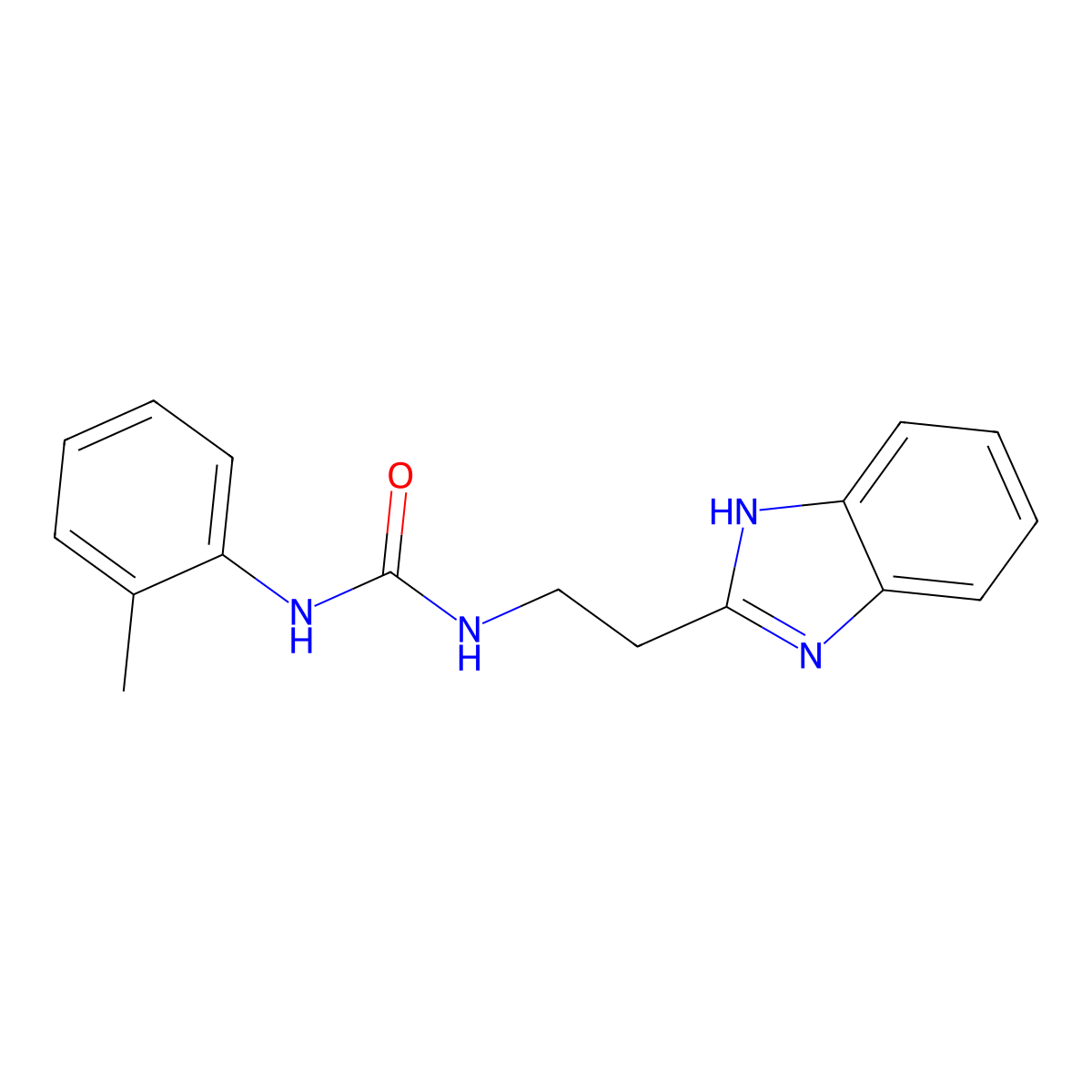 1-[2-(1H-benzimidazol-2-yl)ethyl]-3-(2-methylphenyl)urea molecular structure, CAS 292053-00-0