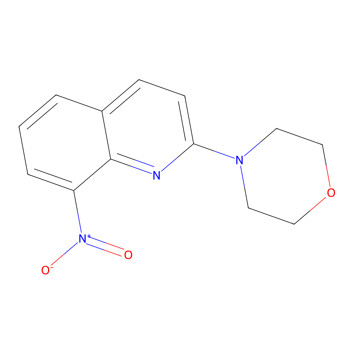 2-(4-Morpholinyl)-8-nitroquinoline molecular structure, CAS 292053-56-6
