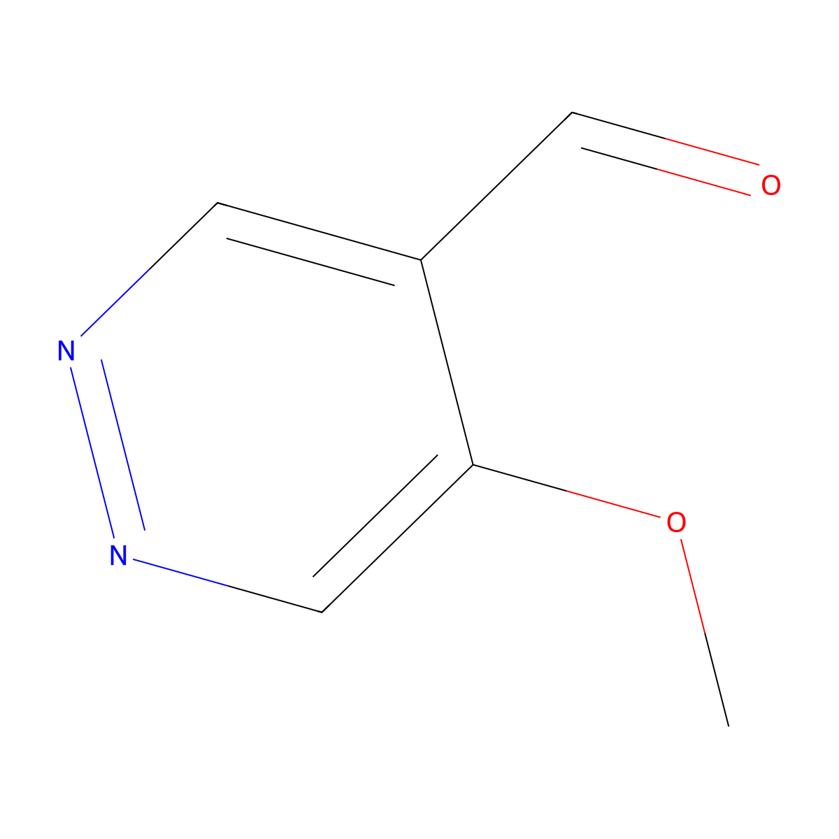 5-Methoxypyridazine-4-carbaldehyde molecular structure, CAS 2920551-31-9